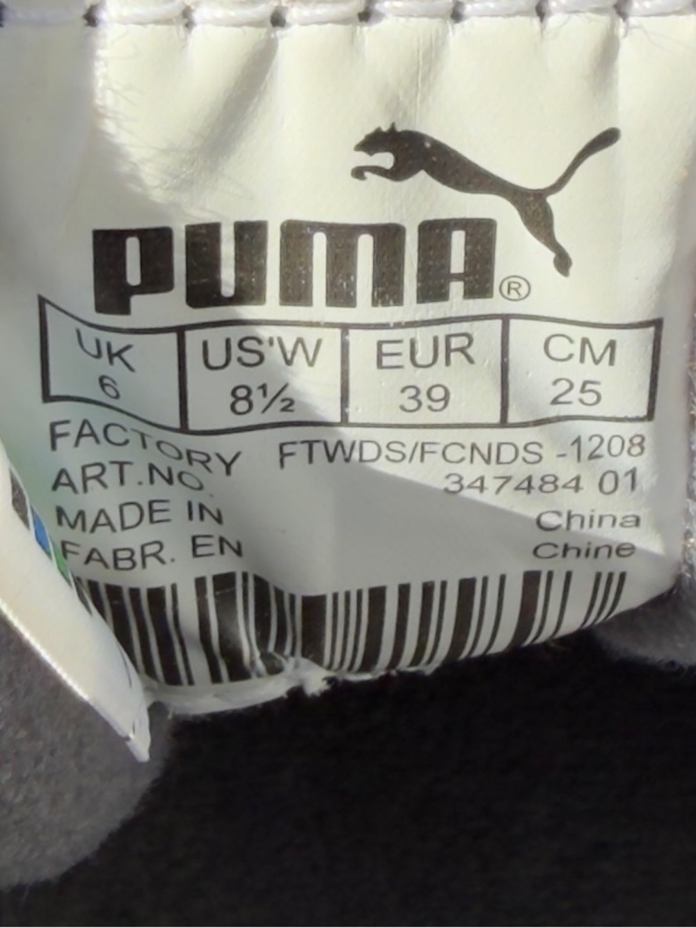 Puma Speeder Running Shoes Women Sneaker Retro Black Gold Suede Streetwear 8.5 - Picture 9 of 9